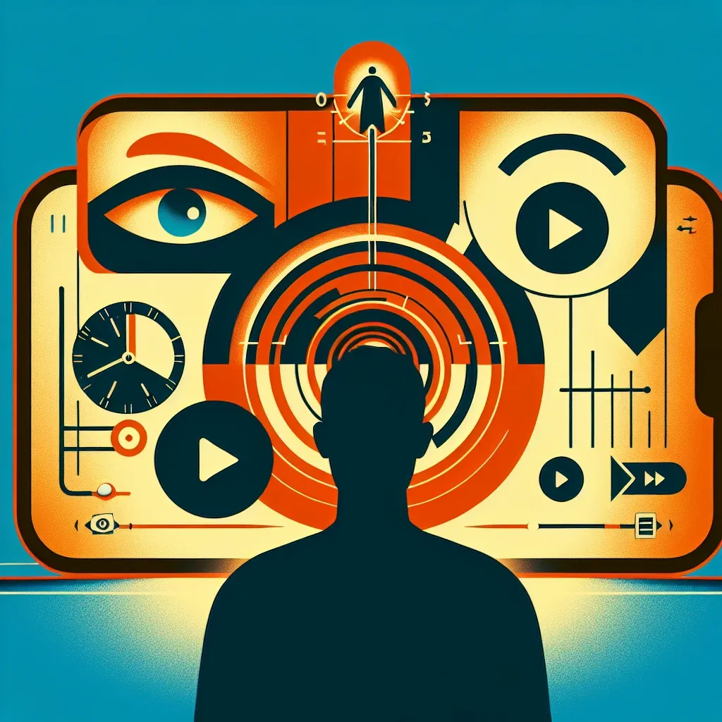 "인스타그램 스토리를 쉽게 확인하는 방법을 설명하는 블로그 이미지, 스마트폰 화면에 인스타 스토리 아이콘과 사용자가 스크롤하는 모습"