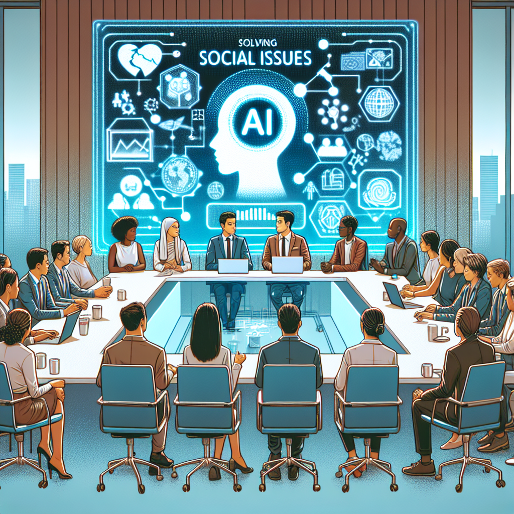 "AI 기반 사회 현안 해결 세미나에서 발표하는 전문가들 - 최신 기술과 혁신을 통한 사회 문제 해결 방안 모색"