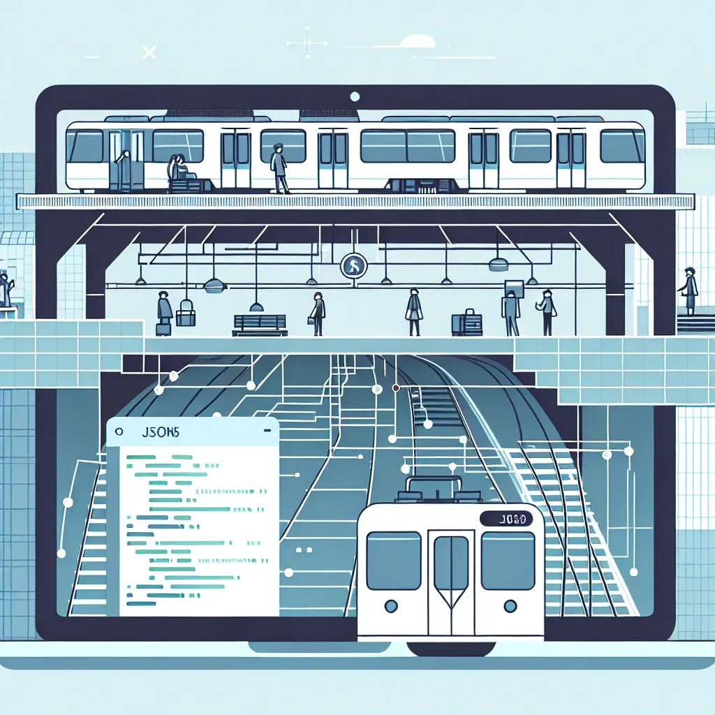 "대한민국 지하철역 정보를 JSON5 포맷으로 정리하는 방법: 지하철역 지도와 데이터 구조 예시 이미지"